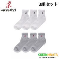 グラミチ リブ MIU EMB M22 ショートソックス 3組セット ロゴワンポイント刺繍 ソックス   国内正規品|カ行|販売ブランド