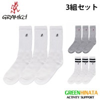 グラミチ リブ MIU EMB M23 ハイソックス 3組セット ロゴワンポイント刺繍 ソックス  国内正規品|カ行|販売ブランド