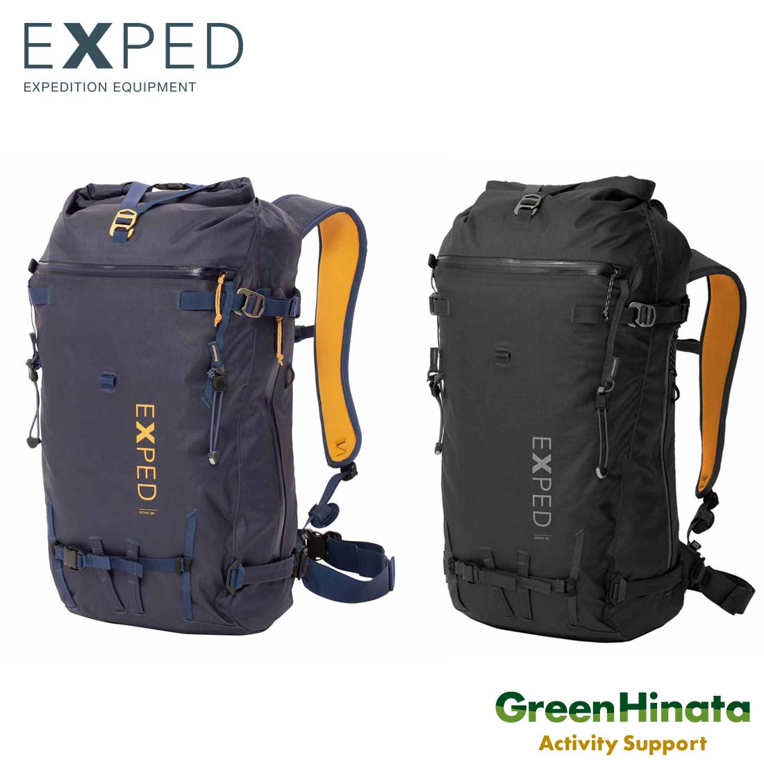 登山・トレッキングバッグ EXPED Serac 30 S 30L ブラック エクスペド セラック30 M EXPED Serac 30 M 396457 リュック