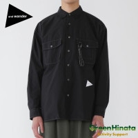 アンドワンダー コーデュラ タイプライター LS シャツ シャツ  国内正規品|ア行|販売ブランド