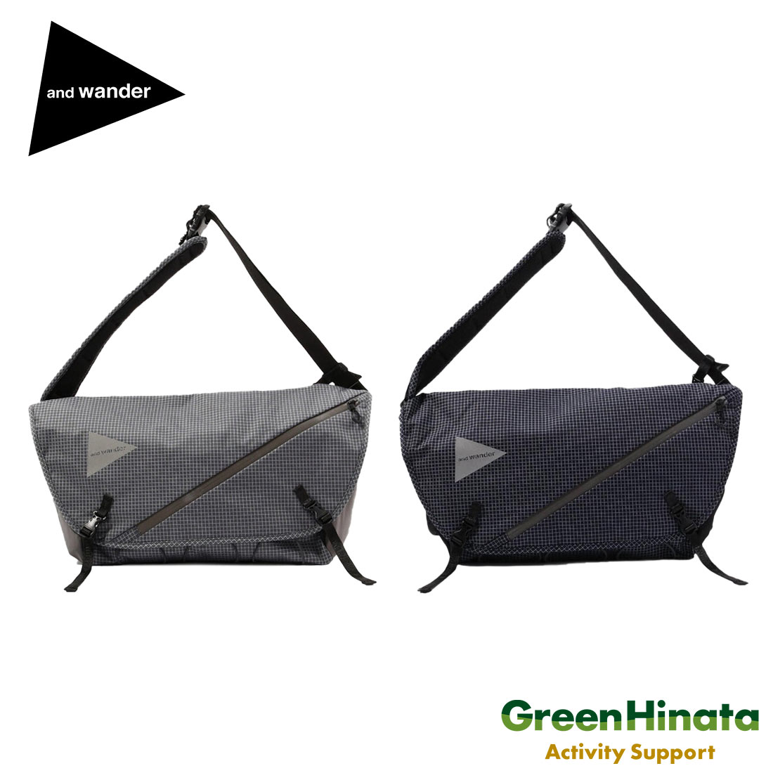 アンドワンダー オーシャン リップ メッセンジャーバック ショルダー