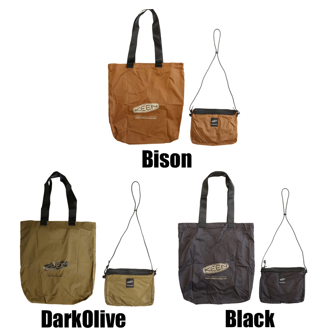 キーン ケーエイチティー リサイクルサコッシュバッグインバッグ