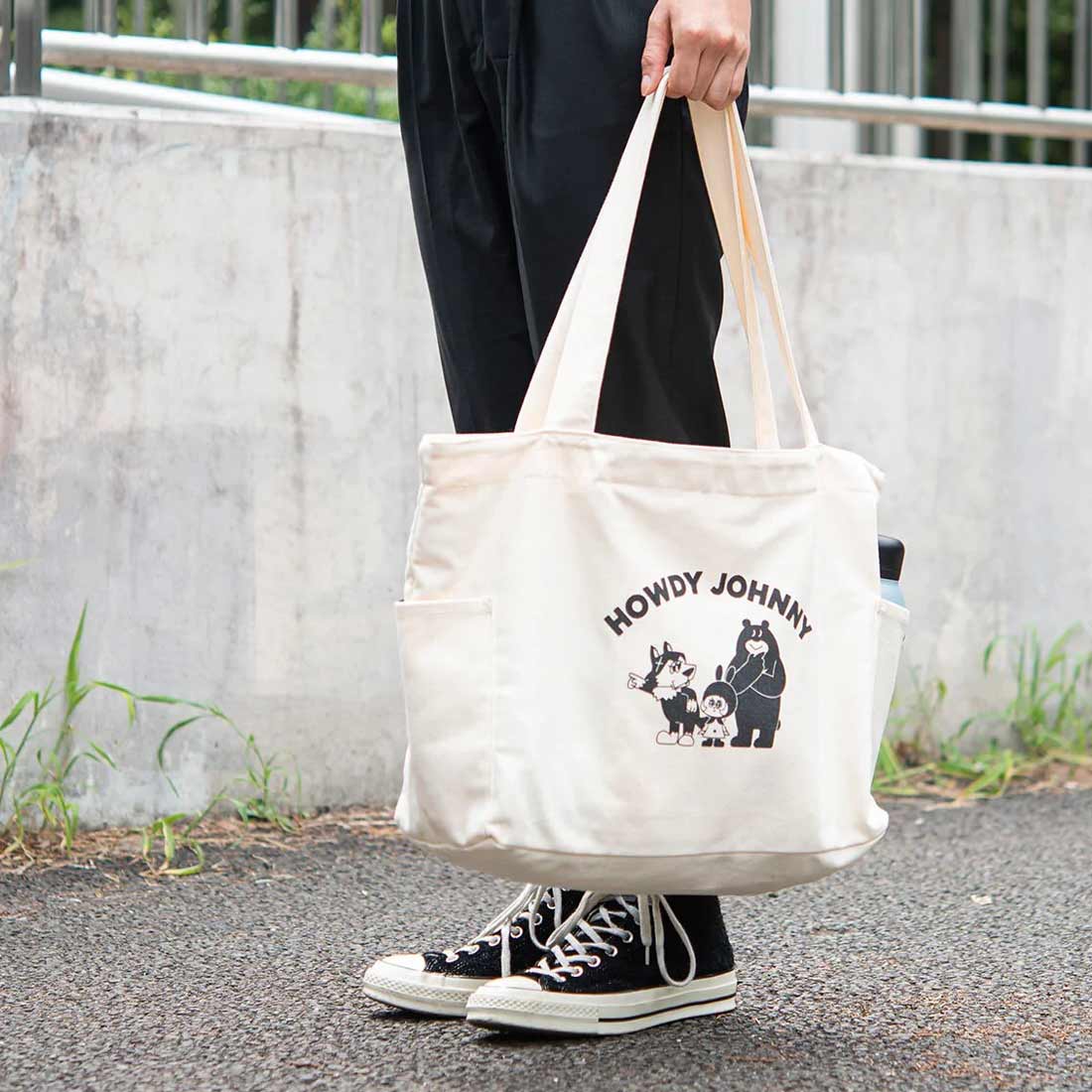 リバーズ ハウディジョニー BWC ジッパートップ トートバッグ