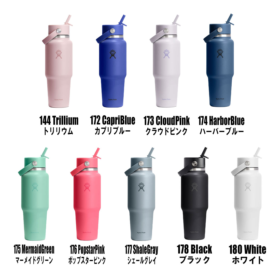 ハイドロフラスク トラベルボトル ウィズ フレックス ストローキャップ