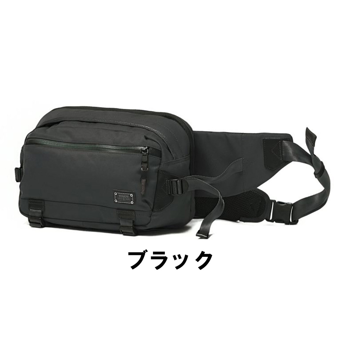 人気　AS2OV アッソブ ボディバッグ　ウエストバッグ　レザー　ナイロン　黒 AS2OV（アッソブ） ウエストバッグ ボディバッグ バッグ AS2OV ASSOV