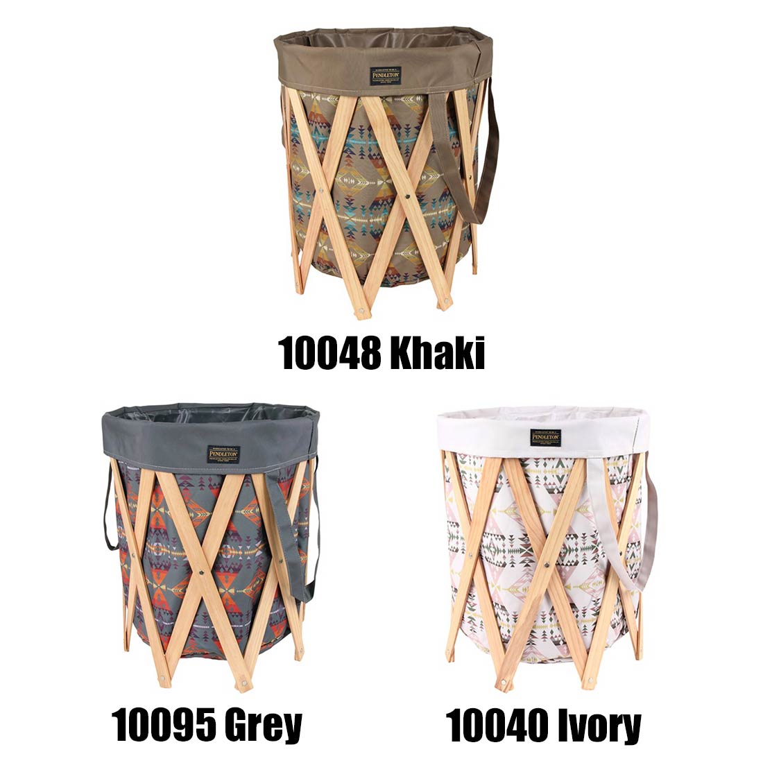 ペンドルトン フォールディング ラウンドバスケット 65L 洗濯カゴ