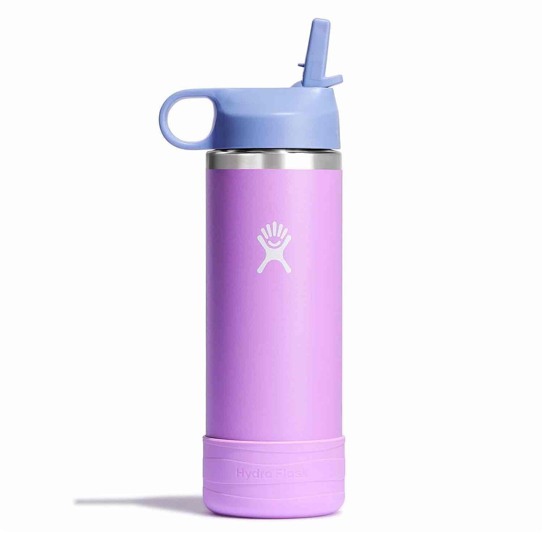 紫色 プラスチック製 水筒 ハイドロフラスク キッズ ワイドマウス ボトル 18oz 保温 保冷 ボトル