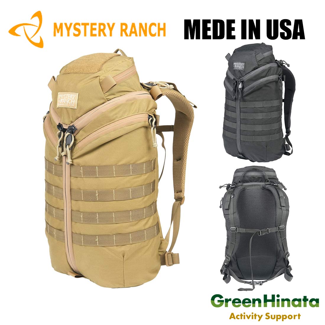 ミステリーランチ エイサップ USA MIL PFASフリー IRR加工 仕様 バック