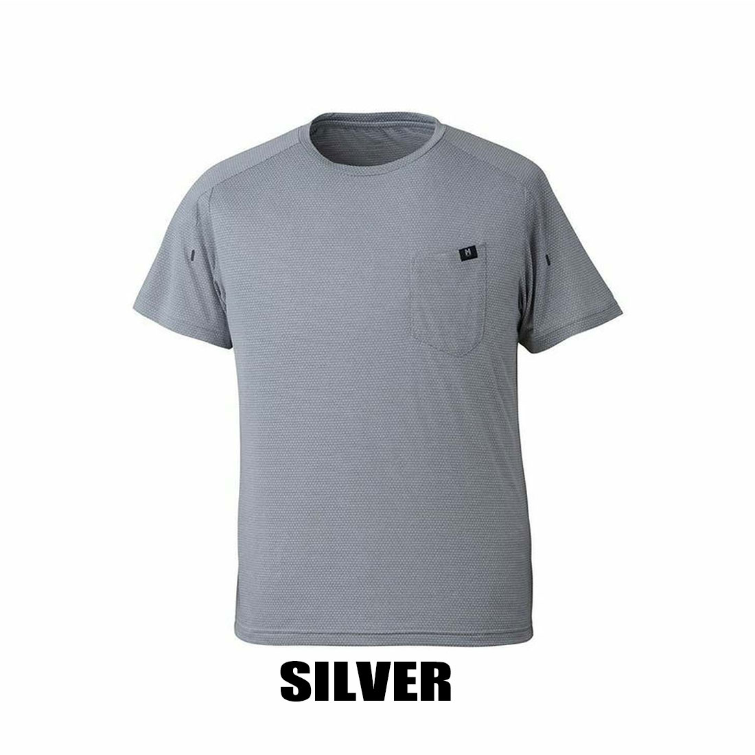 グレー Tシャツ ショートスリーブ L ミレー ヘザーメッシュクルー ショートスリーブ T ティーシャツ