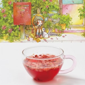 ほっこりしょうが茶 缶 ／  the tea house × はた みすず