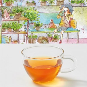 ルイボスバーボンバニラ缶 ／  the tea house × はた みすず
