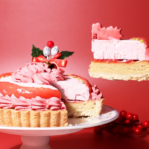 【2025年クリスマスケーキ】苺ムースタルト（5号） 松竹圓 グルテンフリー ヴィーガン