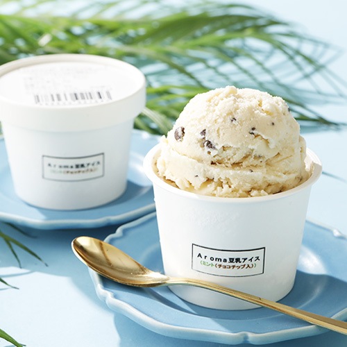 8月20日入荷！【6～8月限定商品】ナチュラル豆乳アイス ミント（チョコチップ入り） 120ml
