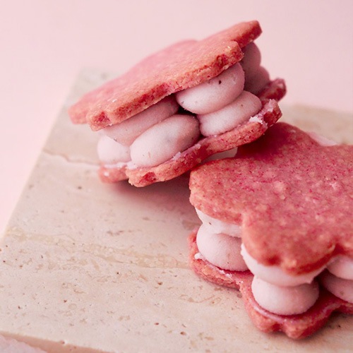 残りわずか！【新商品】【季節限定】ヴィーガン 桜サンドクッキー 4個入り Ripple sweets グルテンフリー お花見