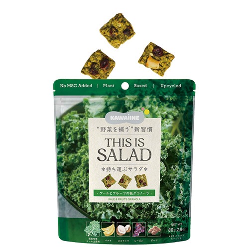 THIS IS SALAD ケールとフルーツの板グラノーラ 80g 東京バル KAWAIINE