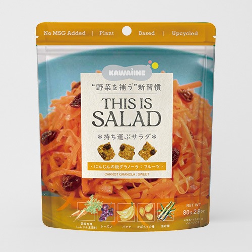 THIS IS SALAD にんじんの板グラノーラ フルーツ 80g 東京バル KAWAIINE