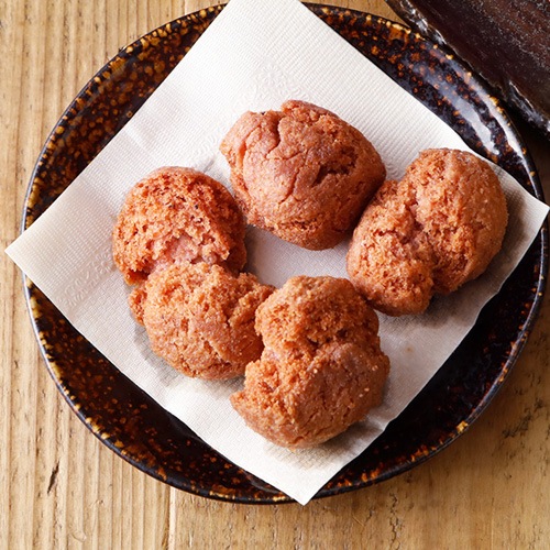 米粉のサーターアンダギー 紅芋 4個入り グルテンフリー ヴィーガン