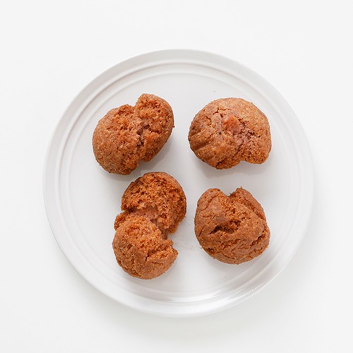 米粉のサーターアンダギー 紅芋 4個入り グルテンフリー ヴィーガン