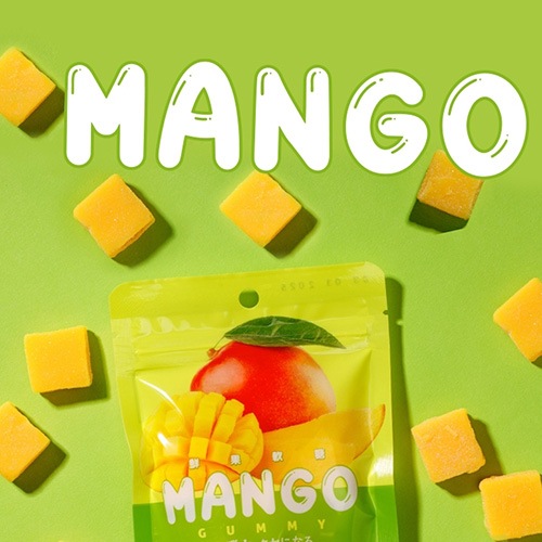 4月20日入荷！フルーツグミ 食べ比べ 4個セット ミカン パイナップル マンゴー ライチ (8個入り×4袋) ヴィーガン ゼラチン不使用 ぐみ グミ 