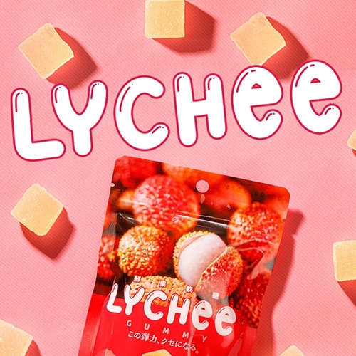 4月20日入荷！フルーツグミ 食べ比べ 4個セット ミカン パイナップル マンゴー ライチ (8個入り×4袋) ヴィーガン ゼラチン不使用 ぐみ グミ 