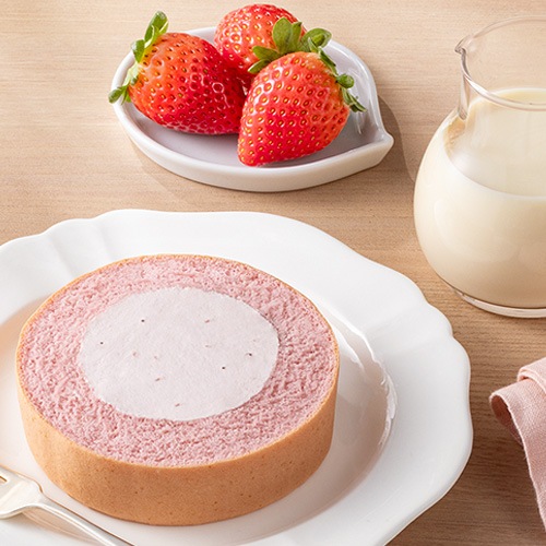 【新商品】ふんわりロールケーキ豆乳クリーム仕立て ストロベリー 64g（1個） テーブルマーク BEYOND FREE ビヨンドフリー 小麦・動物性原材料不使用