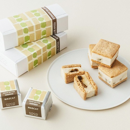 【新商品】ヴィーガンバターサンド シャインマスカット 3個セット CocoChouChou グルテンフリー