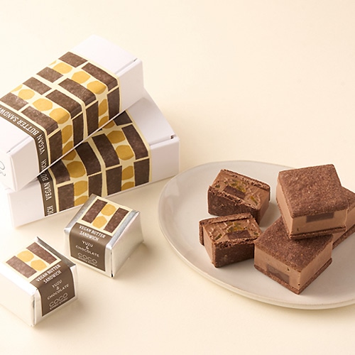 【季節のおすすめ5％OFF！】【新商品・期間限定】ヴィーガンバターサンド 柚子＆チョコレート 3個セット CocoChouChou グルテンフリー