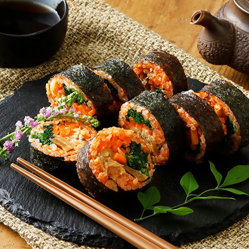 【新商品】Greenデリ ヴィーガン キンパ《ビビンバ》1本（8切）