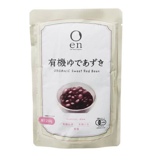 有機ゆであずき 250g