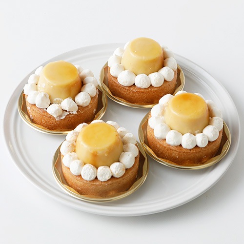 【GreenCulture限定】ヴィーガン プリンタルト《4個セット》 7cm 松竹圓 ヴィーガン グルテンフリー 乳卵不使用