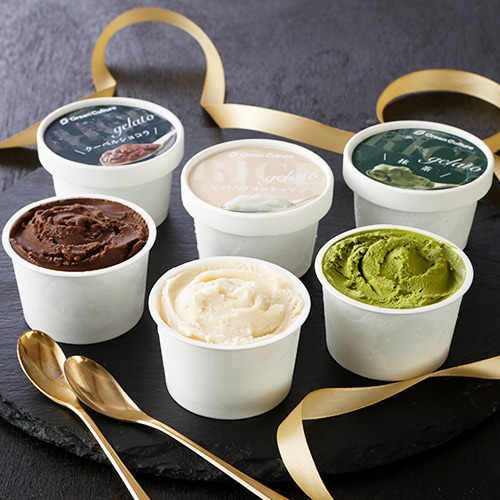 果実と米粉のヴィーガンジェラート 秋冬のおすすめセット 100ml ×6個(3種×2個) ヴィーガン ビーガン ベジタリアン スイーツ アイス グルテンフリー 【無料ラッピング対応】