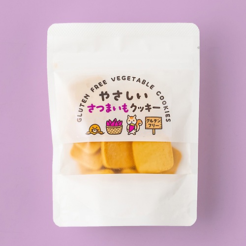 3月6日入荷！【新商品】やさしいさつまいもクッキー 50g げんきタウン グルテンフリー 動物性原料不使用 ヴィーガン対応 おやつ
