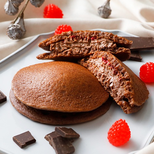 米粉のヴィーガンどら焼き （ショコラ＆フランボワーズブリゼ） 1個 グルテンフリー 米粉 植物性