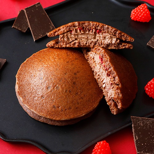 米粉のヴィーガンどら焼き （ショコラ＆フランボワーズブリゼ） 1個 グルテンフリー 米粉 植物性