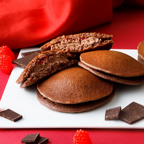 米粉のヴィーガンどら焼き （ショコラ＆フランボワーズブリゼ） 6個セット グルテンフリー 米粉 植物性 ギフト対応  ギフトラッピング対応商品