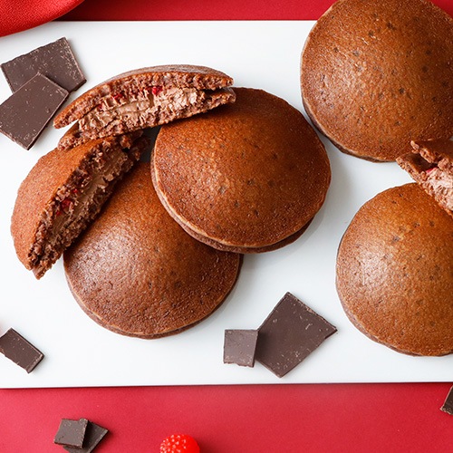 米粉のヴィーガンどら焼き （ショコラ＆フランボワーズブリゼ） 6個セット グルテンフリー 米粉 植物性 ギフト対応  ギフトラッピング対応商品