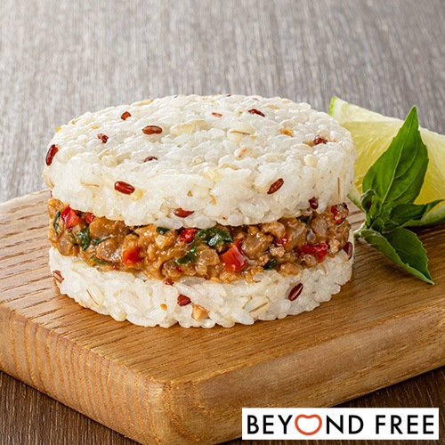 【新商品】雑穀ライスバーガー ガパオライス味 135g（1個） テーブルマーク BEYOND FREE ビヨンドフリー 動物性原材料不使用