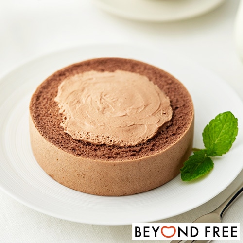 【新商品】ふんわりロールケーキ豆乳クリーム仕立て チョコ 74g（1個） テーブルマーク BEYOND FREE ビヨンドフリー 小麦・動物性原材料不使用