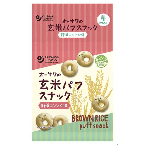 オーサワの玄米パフスナック 野菜コンソメ味 32g(8g×4P)