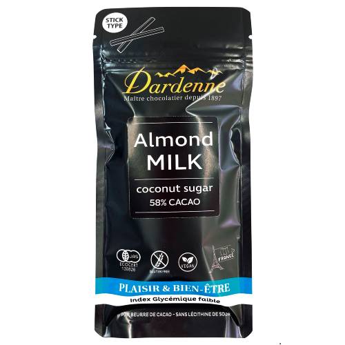 ダーデン有機ココシュガーチョコレートアーモンドミルクスティック 48g