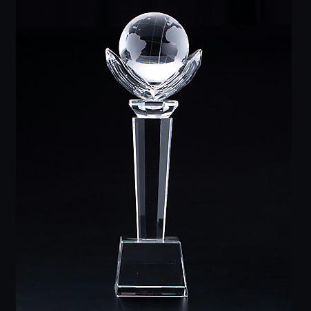 クリスタルスポーツトロフィー・ウィング&ボール