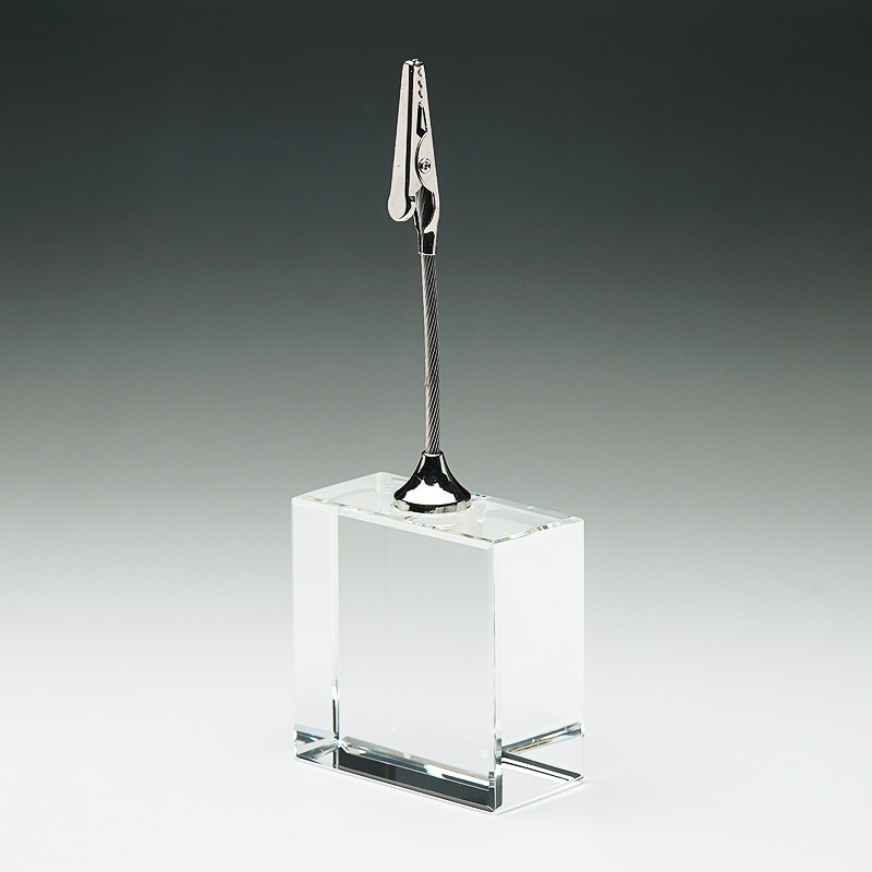 クリスタルペーパーウエイトDW-26（カードクリップ）