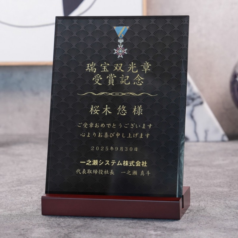 Blackソーダガラス盾（DSPB-2）