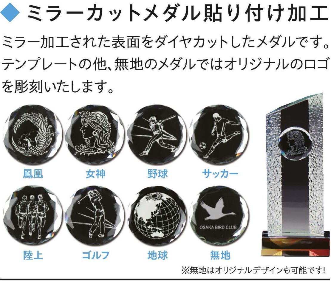 ミラーカットメダル