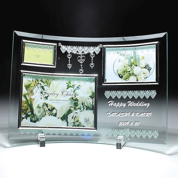 ガラスの写真立て(ジュエリーチャームYU-3)