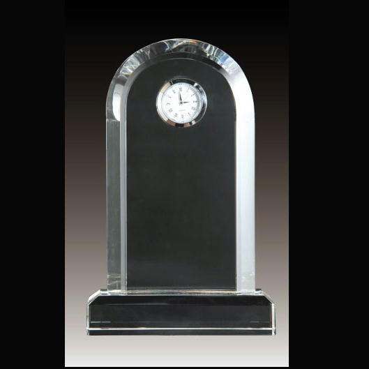 クリスタル時計(アーチ型)