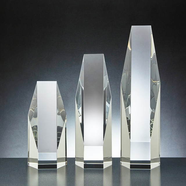 クリスタルトロフィー（六角柱）