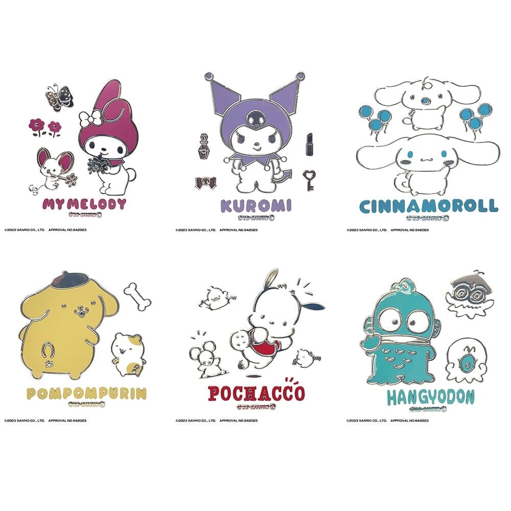 サンリオキャラクターズ エンボスステッカー(選べる6種類) マイ
