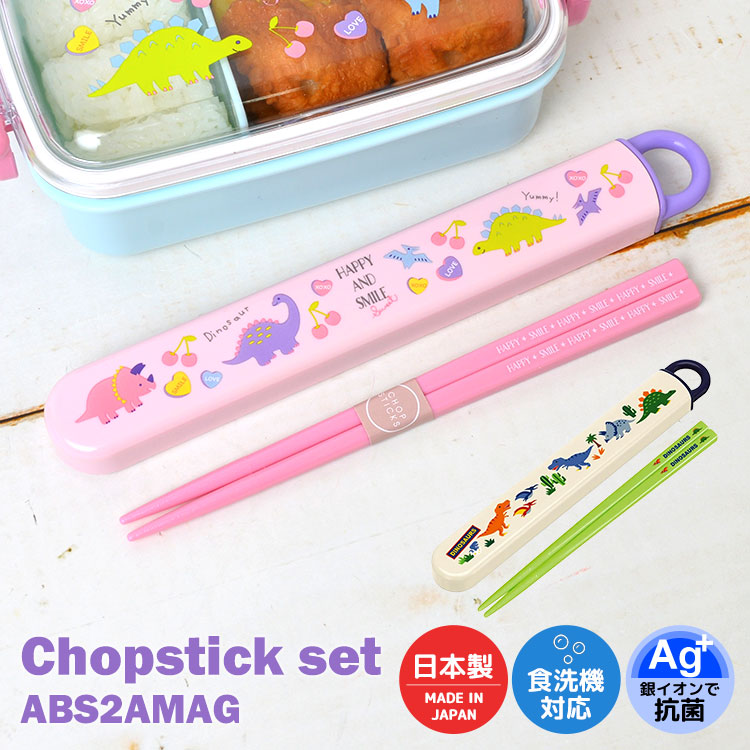 子供 箸 はし セット 食洗器対応 ケースセット 抗菌 キャラクター 恐竜 柄 弁当 16.5cm ハシ箱セット 箸箱 スライド 食洗器 乾燥機 対応  スライド式 日本製 かっこいい かわいい 子ど