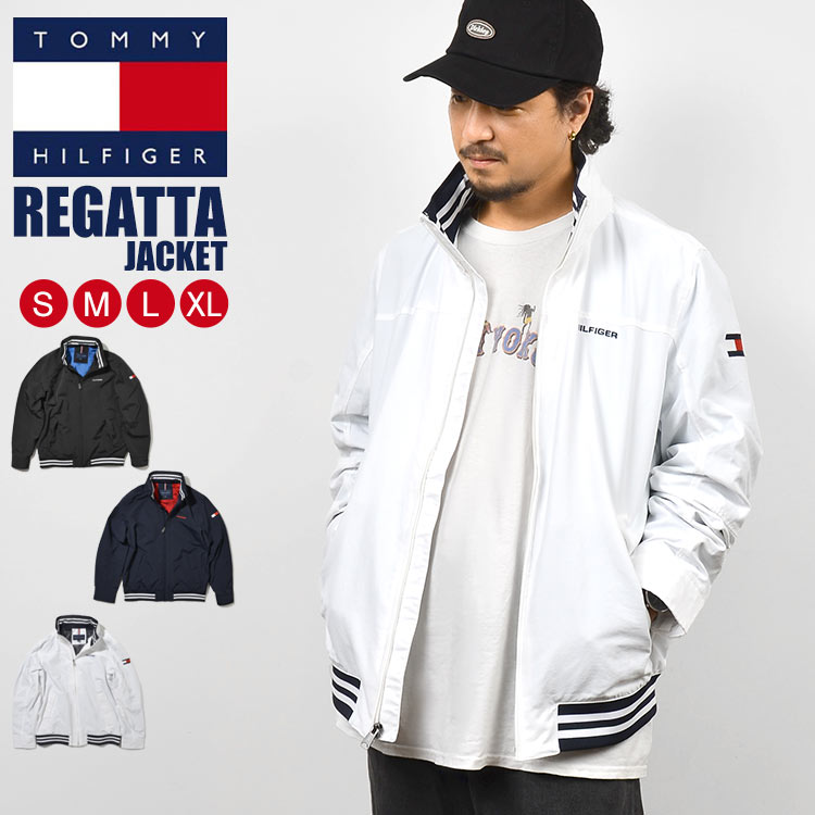 シャカジャン ブルゾン TOMMY HILFIGER トミー ヒルフィガー アウターブランド メンズ ナイロンジャケット 7858429 ロゴ フード  ナイロン アメカジ ブラック 黒 ネイビー ホ